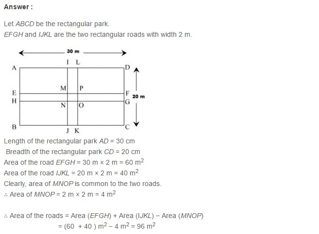 Mensuration RS Aggarwal Class 7 Maths Solutions CCE Test Paper 6.1