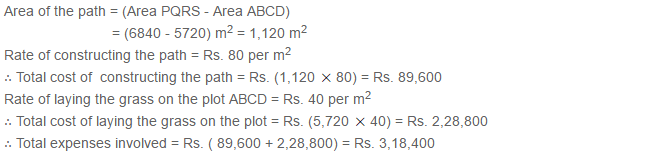 Mensuration RS Aggarwal Class 7 Maths Solutions Exercise 20B 3.2