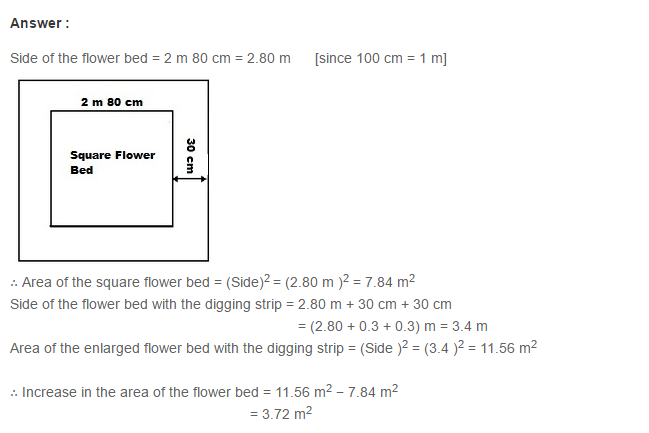 Mensuration RS Aggarwal Class 7 Maths Solutions Exercise 20B 7.1