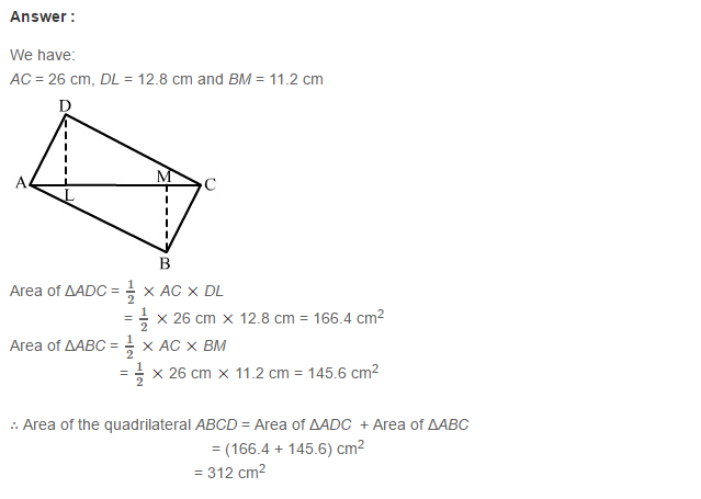 Mensuration RS Aggarwal Class 7 Maths Solutions Exercise 20D 20.1