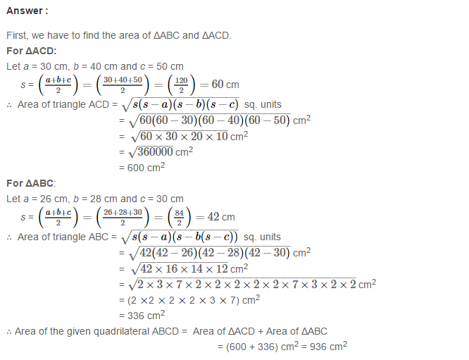 Mensuration RS Aggarwal Class 7 Maths Solutions Exercise 20D 21.1