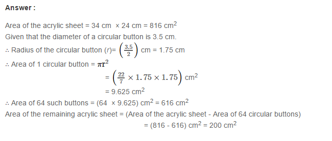 Mensuration RS Aggarwal Class 7 Maths Solutions Exercise 20F 13.1