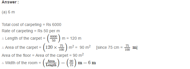 Mensuration RS Aggarwal Class 7 Maths Solutions Exercise 20G 11.1