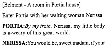 Merchant of Venice Act 1, Scene 2 Translation Meaning Annotations 1