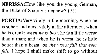 Merchant of Venice Act 1, Scene 2 Translation Meaning Annotations 10