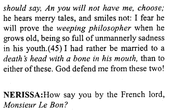 Merchant of Venice Act 1, Scene 2 Translation Meaning Annotations 6