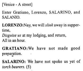 Merchant of Venice Act 2, Scene 4 Translation Meaning Annotations 1