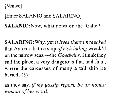 Merchant of Venice Act 3, Scene 1 Translation Meaning Annotations 1