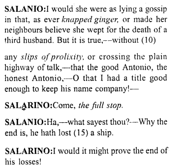 Merchant of Venice Act 3, Scene 1 Translation Meaning Annotations 2