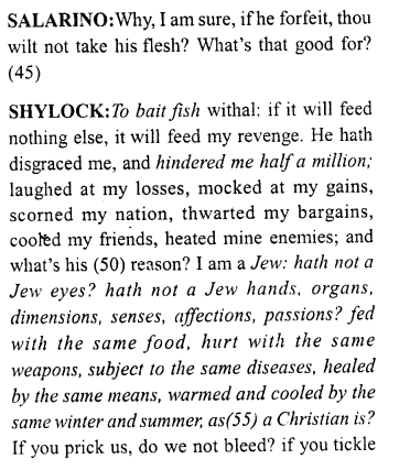 Merchant of Venice Act 3, Scene 1 Translation Meaning Annotations 6
