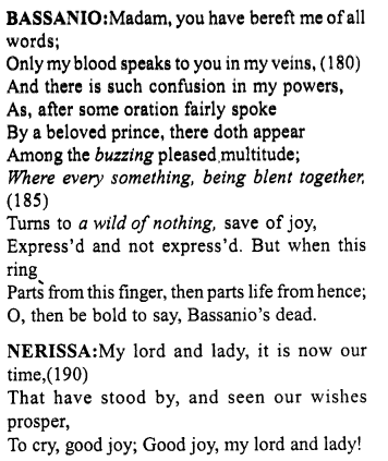 Merchant of Venice Act 3, Scene 2 Translation Meaning Annotations 14