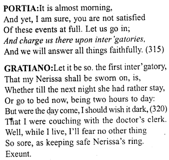 Merchant of Venice Act 5, Scene 1 Translation Meaning Annotations 22