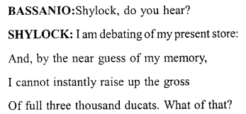 Merchant of Venice Workbook Answers Act 1 - Unsolved Comperhension Passages 7