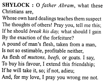 Merchant of Venice Workbook Answers Act I, Scene III 10