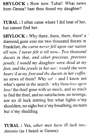 Merchant of Venice Workbook Answers Act III, Scene I 5