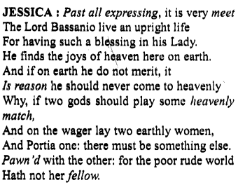 Merchant of Venice Workbook Answers Act III, Scene V 1