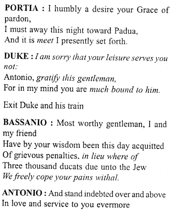 Merchant of Venice Workbook Answers Act IV, Scene I 21