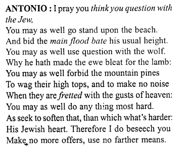 Merchant of Venice Workbook Answers Act IV, Scene I 5