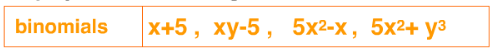 Monomials, Binomials, and Polynomials 2
