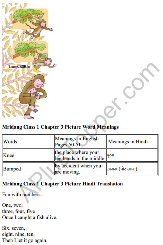 Mridang Class 1 English Solutions Chapter 3 Picture Time 8