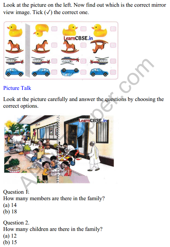 Mridang Class 1 English Worksheet Chapter 2 Greetings 11