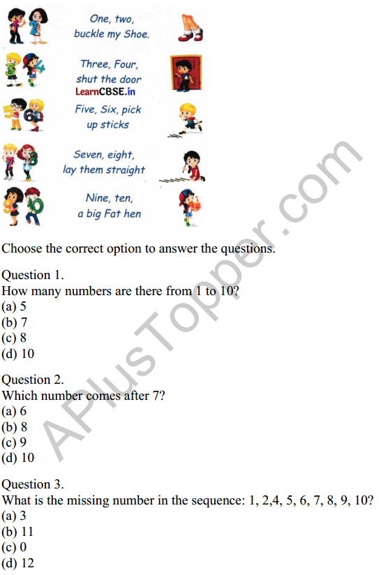 Mridang Class 1 English Worksheet Chapter 3 Picture Time 2