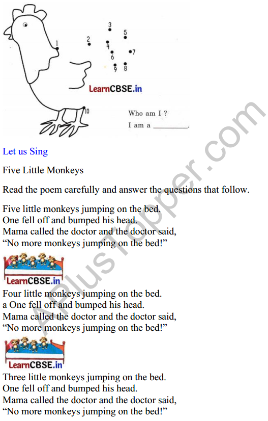 Mridang Class 1 English Worksheet Chapter 3 Picture Time 4