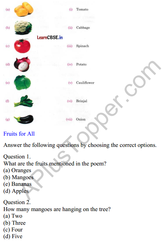 Mridang Class 1 English Worksheet Chapter 6 Fun with Pictures 2