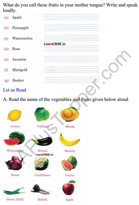 Mridang Class 1 English Worksheet Chapter 6 Fun with Pictures 6