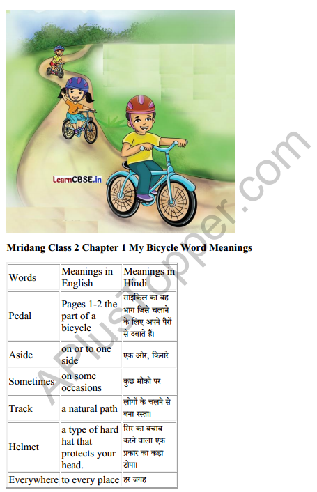 Mridang Class 2 English Solutions Chapter 1 My Bicycle 7