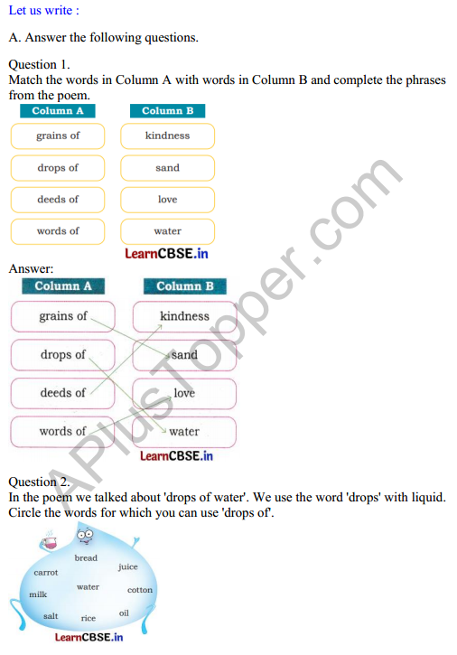 Mridang Class 2 English Solutions Chapter 12 Little Drops of Water 3