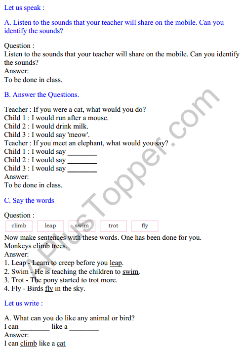 Mridang Class 2 English Solutions Chapter 3 It Is Fun 1