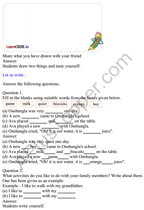 english reader class 4 solutions chapter 2