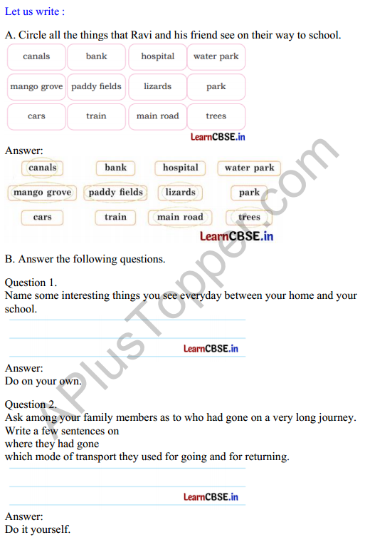 Mridang Class 2 English Solutions Chapter 6 Between Home and School 3