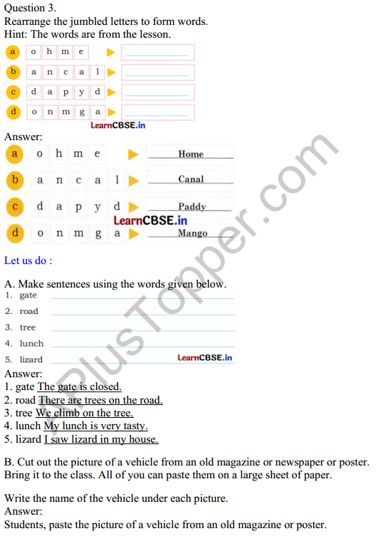 Mridang Class 2 English Solutions Chapter 6 Between Home and School 4