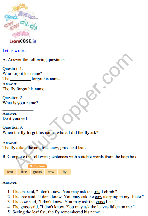 Mridang Class 2 English Solutions Chapter 9 My Name 2