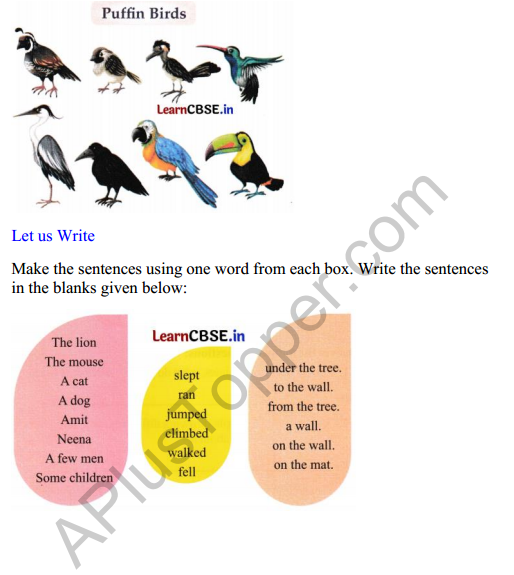 Mridang Class 2 English Worksheet Chapter 10 The Crow 3