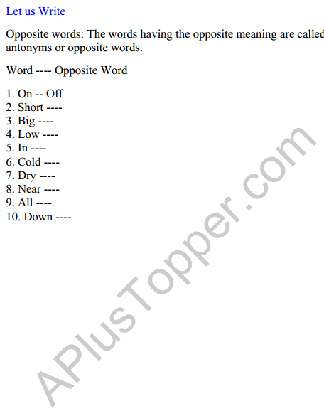 Mridang Class 2 English Worksheet Chapter 2 Picture Reading 4