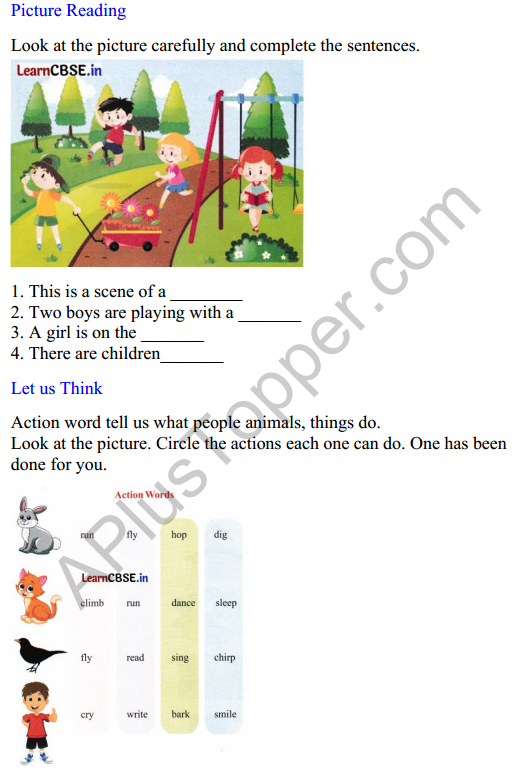 Mridang Class 2 English Worksheet Chapter 3 It Is Fun2