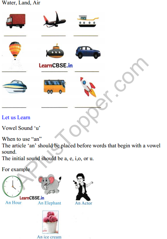 Mridang Class 2 English Worksheet Chapter 5 Come Back Soon 3