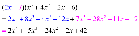 Multiplication Involving Trinomials 4