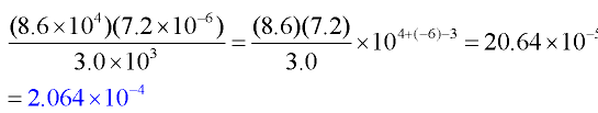 Multiplying and Dividing Scientific Notation 3