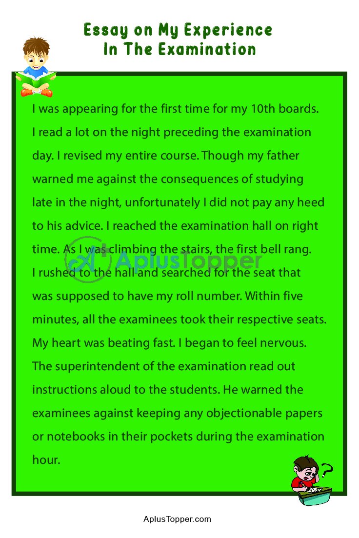 My Experience In The Examination Hall Essay