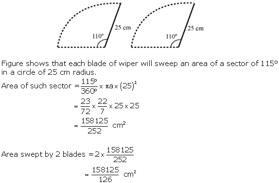 NCERT Solutions for Class 10 Maths Chapter 12 Areas Related to Circles ex 12.2 11s