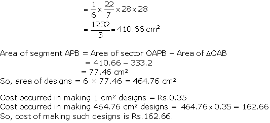 NCERT Solutions for Class 10 Maths Chapter 12 Areas Related to Circles ex 12.2 13s1