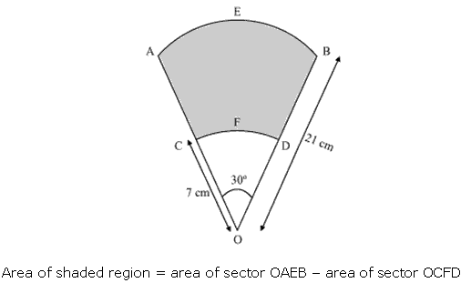 NCERT Solutions for Class 10 Maths Chapter 12 Areas Related to Circles ex 12.3 14s