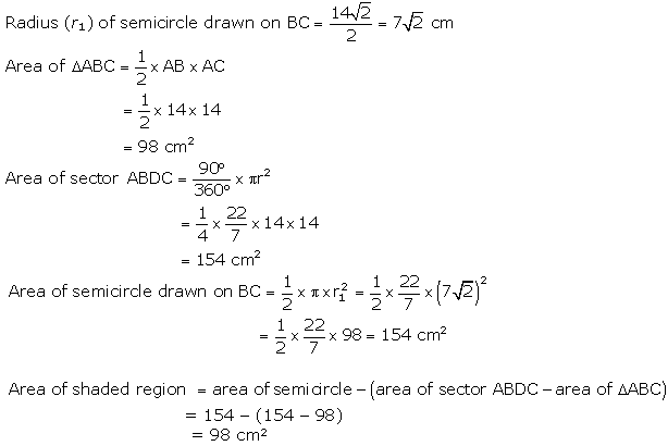 NCERT Solutions for Class 10 Maths Chapter 12 Areas Related to Circles ex 12.3 15s1