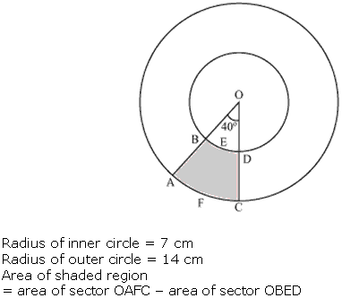 NCERT Solutions for Class 10 Maths Chapter 12 Areas Related to Circles ex 12.3 2s