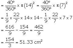 NCERT Solutions for Class 10 Maths Chapter 12 Areas Related to Circles ex 12.3 2s1