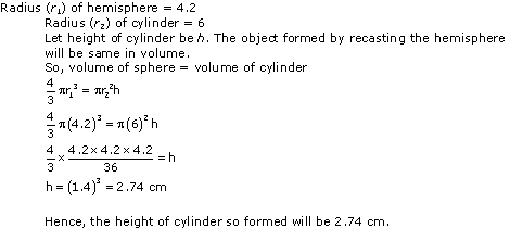 NCERT Solutions for Class 10 Maths Chapter 13 Surface Areas and Volumes ex 13.3 1s